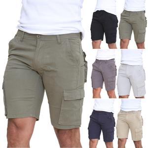 Mens Cargo Shorts Combat Twill Work Chino Knee Length Summer Pants Pockets Cotton Menswear