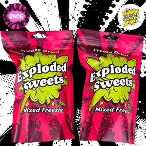 Freezie Bag - Sour | x2 Multibuy | Exploded Sweets | Freeze Dried Candy UK | Tangy Snack Bonbon Crunchy