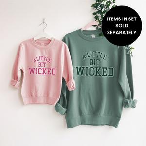 A Little Bit Wicked Matching Pink & Green Sweatshirts (ITEMS SOLD SEPARATELY)