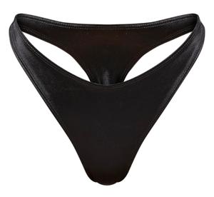 Black Satin Knickers Fit Soft Minimalist Panties for Women Basic Comfortable & Stylish Underwear