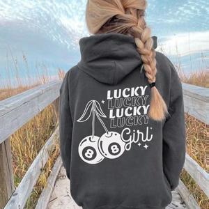 Lucky Cherries Back Logo Hoodie