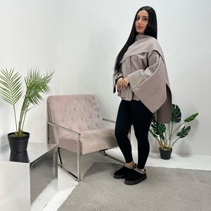 Ladies one button cape with scarf onesize uk 6-16