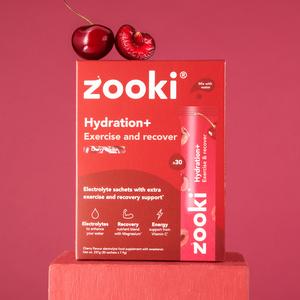 Hydration+ Exercise and Recover Electrolyte Sachets - High Strength Electrolytes with added Beetroot Powder, L-glutamine and Vitamin C for advanced hydration and muscle recovery