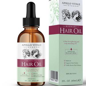 Apollo Vitale Rosemary Hair Oil for Nourishing and Moisturizing Hair, Infused with Biotin and Caffeine - Moisturize, Moisture, Comfort, Hydrate, Hydrating Moisturizer, Haircare