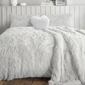 Alaska Long Fur Duvet Cover Set With Pillowcase | Long Pile Duvet Cover | Teddy Hug & Snug Cuddles Fleece Duvet Quilt Cover Bedding Set | Super Soft Quilt Cover | Quilt Bedding Set | Hotel Quality Easy Care Luxury Faux Fur Duvet Set | Machine Washable