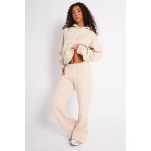 【AUCTION ONLY】Kaiia Logo Wide Leg Joggers Cream