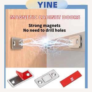 Cabinet Magnetic Catch Ultra Thin Cabinet Door Magnets Stick on Drawer Magnets Cabinet Latch Magnetic Closures for Cabinets Kitchen Closet Door Closing Magnetic Door Catch Closer