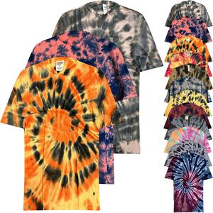 4 Pack Tie Dye T Shirt Top Tee Tye Die Music Festival Hipster Indie Retro Party Rave Unisex