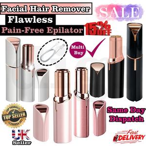 Flawless Facial Hair Remover, USB Rechargeable,18k Gold plated Results Like JML Trimmer Sensitive Lightweight Comfort Brush Silky