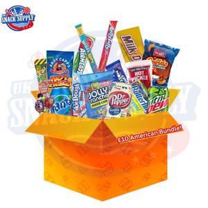 £10 American|International Sweets and Drinks Bundle Box Candy Snack Bonbon Candies Soda Chocolates Sour