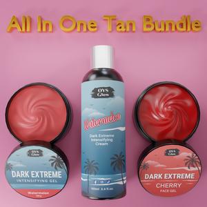 All In One Tan Bundle - Tanning Gel, Tanning Cream & Cherry Face Gel