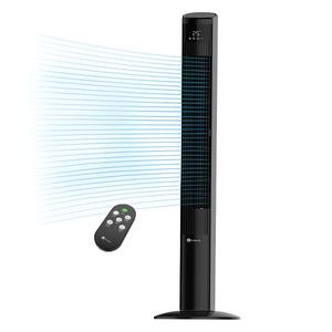 47" Oscillating DC Tower Fan with Air Purifier & ECO mode - Black