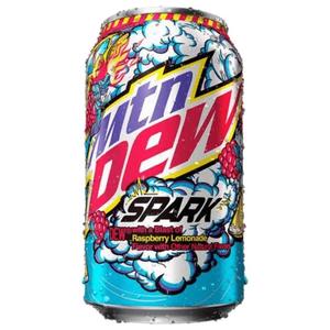 Mountain Dew Spark Raspberry Lemonade Soda Pop - 355ml
