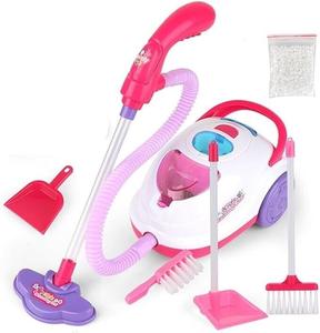 Vic-mart Kids Toy Vacuum Cleaner Hoover Accessory Children Cleaning Playset Perfect Gift with Accessories