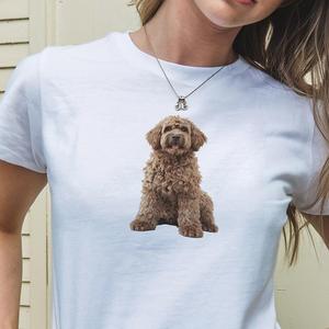 Labradoodle Print T-Shirt - Womens Baby Tee - Salty Pixie
