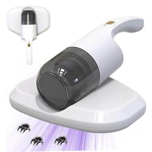 Bed Vacuum Cleaner – All-in-One Handheld 2-Modes Cordless Deep Cleaning Mattress Vacuum with UV Light Sterilization, Strong Suction, Low Noise Dust Mite Remover for Bed, Sofa Curtains & Carpet
