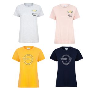 NOROZE Womens T-Shirt Round Neck Short Sleeve Tops Fashion Print Blouses Summer Dress Tee Shirt Casual Fabric