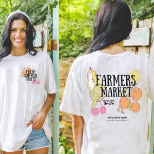 Farmers Market Front & Back Logo T-Shirt