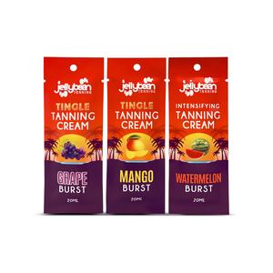 Jellybean Tanning Mixed Sachet Trio (3 x 20ml Sachets) Sunbed Accelerator Cream