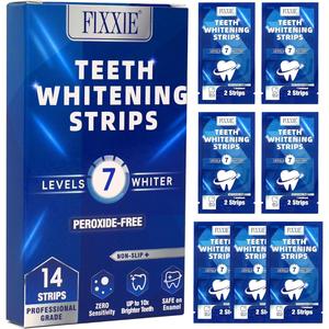 Fixxie Teeth Whitening Strips - Non Peroxide - Set of 14 Strips - Treatment teeth whitening Strips