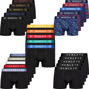 HENLEYS 5 & 7 Pack Mens Trunks Designer RUTLING McBlacken Boxers Shorts Gift Set Underwear Classic Fabric