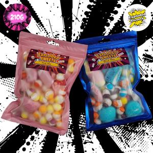Pink Mix & Blue Mix Multibuy | Exploded Sweets | Freeze Dried Candy UK | Snack Bonbon Strawberry Watermelon