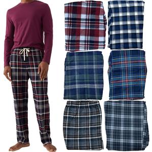 Mens M&S Flannel Pyjama Check Bottoms Lounge Wear Brushed Fleece Soft Touch PJs Loungewear Big Size Plus Sizes S M L XL 2XL 3XL 4XL 5XL