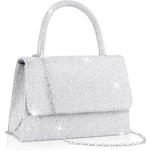 Women's Clutches, Sparkly Handbags for Women with Detachable Chain, Top Handle Evening Clutch Bag, Elegant Crossbody Bag Fashion Shoulder Bag for Party Prom Wedding
