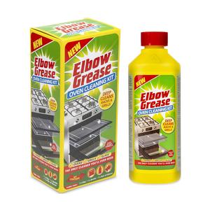 Elbow Grease Oven Cleaner Kit for BBQ Kitchen Dishwasher Oven Rack 500ml Perfect Cleaning Solution for Oven Cleaning Kit Kitchen Cleaner Household Baking