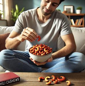 Cashews Chilli Roasted - Bold Flavour Premium Crunchy Snack High Protein
