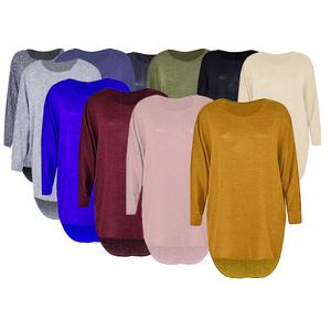 Fashion Luva highlowfashion top casual dress lowtohigh Women Long Sleeve Oversized Loose Fall Tunic women baggy casual wear batwing long top plus size. Comfort Womenswear Chic Underwear