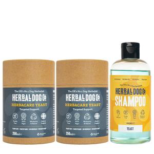 Harmony Complete Kit - for Itchy Dog's with a fusty smell - Contains every thing you need to get on top of yeast over production pet supplement