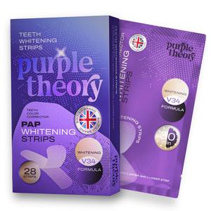 Purple Theory Teeth Whitening Strips - Gentle PAP Formula - V34 Technology - Oral, Daily Care - Radiant Smile