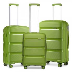 [MissLulu Bags] Bright Candy Design Hard Shell Polypropylene 20''/24''/28'' Suitcase with TSA Lock Classic Collection - Green