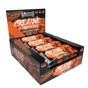 Warrior Creatine Protein Bars - 12 Bars - Strength + Muscle + Recovery - 3g of Creatine & 20g of Protein