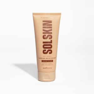 SOLSKIN Gradual Tanning Moisturiser 200 ml | Hydrating Daily Body Lotion with Aloe, Hyaluronic Acid and Vitamin E | Buildable, Streak Free Glow for Sensitive Skin | Vegan, Fast Absorbing and Non Greasy