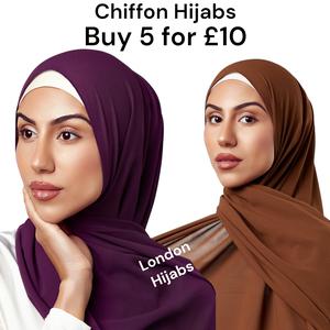 Premium Chiffon Hijab Maxi Long elegant Shawl Wrap Plain Soft UK