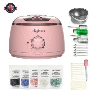 Upgraded Hair Removal Kit, Warm Wax Hair Removal Kit, 500g Hard Wax Beads, 2 Treated Waxes and 25 Applicator Sticks for Face, Arms, Legs and Full Body Hair Removal Body Care Cosmetic
