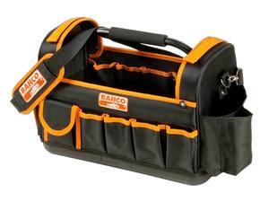 BAHCO 450mm 17" Hard Base Open Tote Multi Pocket Storage Hand Tool Bag, 3100TB