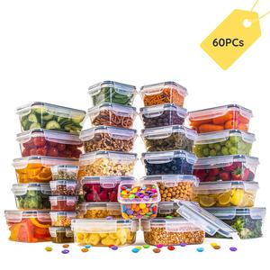 Nuovva Airtight Food Storage Containers Set – Plastic Food Containers with Lids – Leak Proof Pantry & Kitchen Containers – Meal Prep Utensils Sets with Lids - 30pcs foodstorageboxes