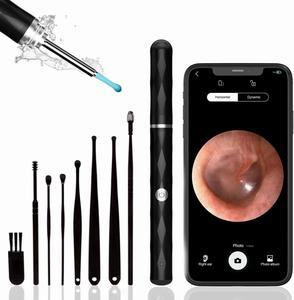 FONENYCA Ear Wax Removal, Ear Cleaner with Camera and Light, Ear Wax Removal Kit with 1296P Otoscope, Ear Cleaning Toolwith 6 Ear Spoon, Ear Camera for iPhone & Android Phones