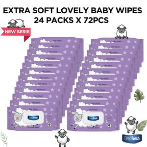 Deep Fresh Extra Soft Lovely Baby Wipes - Lamb 24 Packs 72pcs,  It does not contain alcohol, pH balanced,