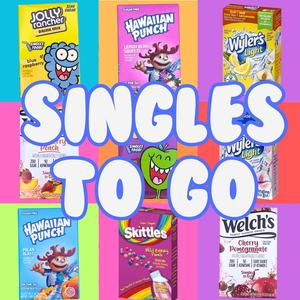 Pack of 6 - American Singles To Go Drink Mixes (Jolly Rancher, Crush, Wyler's,7up,Dad's,Nerds,Hi-C,Welch's,Canada Dry,Sunkist... etc) Beverage
