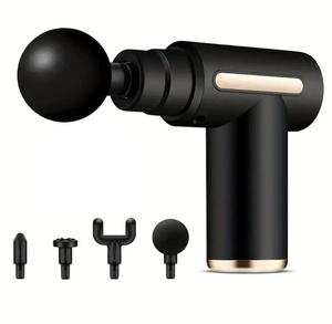Massage Gun, Deep Tissue Massager Electric Handheld Massagers, Fascia Electric Massager Gun Mini Massage Gun Electric Handheld with 4 Massage Heads and 6 Adjustable Speeds Hand Massager with Rechargeable Muscle Pain Relief Recovery Comfort
