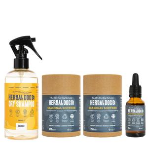 Mega Nature's Shield Complete Kit - For Dogs Who Suffer During Summer Months With Grass, Pollen and Dust - Herbal Dog Co - All Natural, Vegan, Made in UK, Pet Supplement