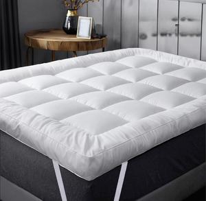 Extra Thick Mattress Topper 10cm Deep Fill – Hotel Quality Quilted Fluffy Topper, Hypoallergenic Microfibre, Box Stitched, Machine Washable
