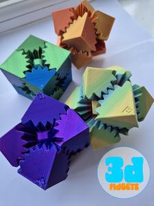 Fidget Gear Cube Colourful trending colours 2024 ball