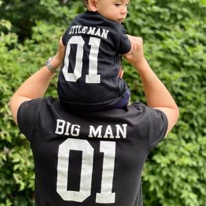 Big Man & Little Man Matching Black T-Shirts (TEMS SOLD SEPARATELY)
