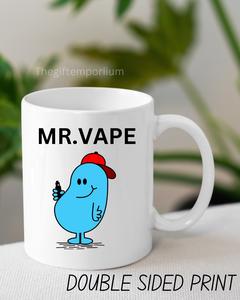 MR MEN MUG - 11oz Ceramic Cup, Coffee - Funny Christmas Gift for Her Birthday - Washable & Reusable Drinkware Printed obsession