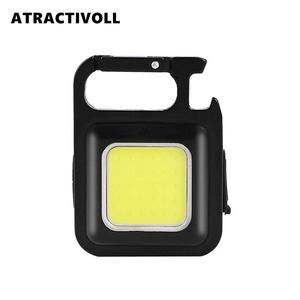 【ATRACTIVOLL】1/5PCS Outdoor emergency lights flashlight keychain pocket light portable mini LED flashlight USB charging keychain